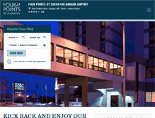 Tablet Screenshot of fourpointsbangorairport.com